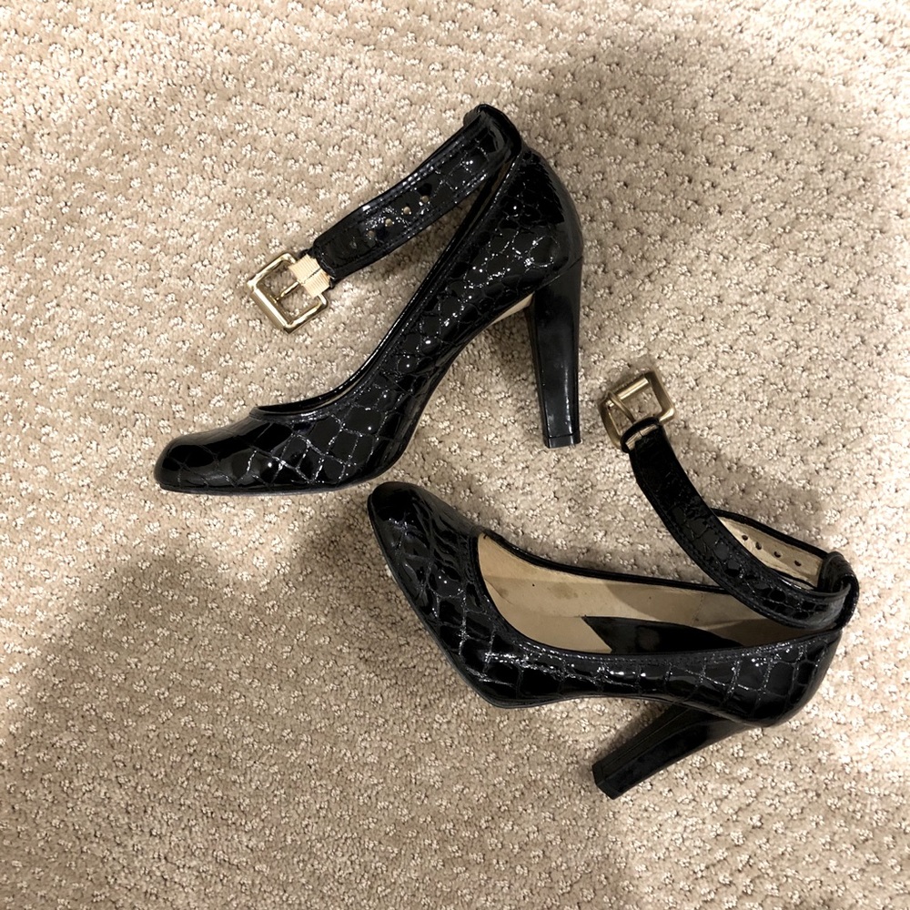 Michael Kors Patent Leather Crocodile Heels